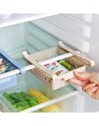ABS Slide Storage organizator stojaków regulowana lodówka uchwyt półki szuflada organizator do oszczędzenia miejsca owoce przeką