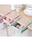 ABS Slide Storage organizator stojaków regulowana lodówka uchwyt półki szuflada organizator do oszczędzenia miejsca owoce przeką