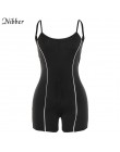 Lato Neon kolor odblaskowy bez rękawów playsuit 2019 moda basic czarna elastyczna casual damskie body odzież do joggingu odzież 