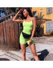 Lato Neon kolor odblaskowy bez rękawów playsuit 2019 moda basic czarna elastyczna casual damskie body odzież do joggingu odzież 