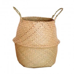 Trawa morska Wickerwork kosz Rattan wieszana doniczka brudny kosz na pranie kosz może Dropshipping