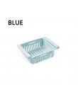 ABS Slide Storage organizator stojaków regulowana lodówka uchwyt półki szuflada organizator do oszczędzenia miejsca owoce przeką