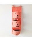 Flamingo wzór Cotton Linen wisząca torba do przechowywania 3 kieszenie naścienny wiszący worek do garderoby pokrowiec na ścianę 