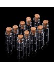 10 sztuk mini szklane butelka z życzeniami fiolka z korek wisiorek 0.5/1/2/20mL