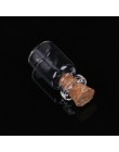 10 sztuk mini szklane butelka z życzeniami fiolka z korek wisiorek 0.5/1/2/20mL