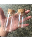 Szklane butelki z korkami rzemiosło butelka słoik Weding prezent 50ml 80ml 100ml 150ml puste słoiki pojemniki butelki 24 sztuk d