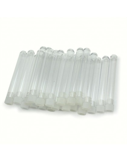 25 sztuk szczęście DIY butelki z życzeniami przeźroczyste tworzywo sztuczne probówki zrobić życzenie butelki 83*11mm zrobić życz