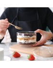 Przezroczyste żaroodporne szklane słoiki Nordic Flamingo DIY cukierki lody jakość bez rozlania sałatka przezroczysta miska