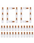 HIPSTEEN 100 sztuk 0.5ml mini szklane butelki butelka życzeń fiolki puste próbki słoik z korek ślub życzenie biżuteria Party Fav