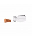 HIPSTEEN 100 sztuk 0.5ml mini szklane butelki butelka życzeń fiolki puste próbki słoik z korek ślub życzenie biżuteria Party Fav