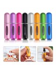 CARRYWON 5ml przenośny Mini aluminium wielokrotnego napełniania perfumy w sprayu pojemnik na kosmetyki recyrkulacja samopompując