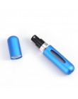 CARRYWON 5ml przenośny Mini aluminium wielokrotnego napełniania perfumy w sprayu pojemnik na kosmetyki recyrkulacja samopompując