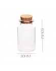 10 sztuk/zestaw 20ml Mini szklane butelki z korkami korek przezroczysty mały pusty szklany fiolki słoiki sub-butelka butelka ze 