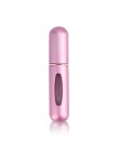 CARRYWON 5ml przenośny Mini aluminium wielokrotnego napełniania perfumy w sprayu pojemnik na kosmetyki recyrkulacja samopompując