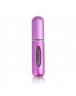 CARRYWON 5ml przenośny Mini aluminium wielokrotnego napełniania perfumy w sprayu pojemnik na kosmetyki recyrkulacja samopompując