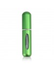 CARRYWON 5ml przenośny Mini aluminium wielokrotnego napełniania perfumy w sprayu pojemnik na kosmetyki recyrkulacja samopompując