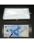 Uchwyt na banknoty 100 szt. Album na monety torby do przechowywania plastikowe pudełko 17.5*8.5cm strona pcv papierowe pieniądze