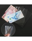 Uchwyt na banknoty 100 szt. Album na monety torby do przechowywania plastikowe pudełko 17.5*8.5cm strona pcv papierowe pieniądze