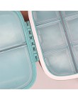 8 grids organizer pojemnik na tabletki podróżne pudełeczko na tabletki z pierścieniem uszczelniającym małe pudełko na tabletki p