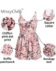 MissyChilli Sexy v neck backless lato playsuit kobiety szyfonowa plaża krótki kombinezon elegancki różowy wzburzyć party kombine
