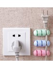 2 sztuk żel krzemionkowy półka stojak kolor kabel Winder organizator przechowywania uchwyt zestaw słuchawkowy drutu Wrap kabel p