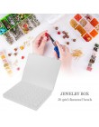 56 siatki 5D DIY diament malarstwo wiertarka Box biżuteria Box haft ze strasem koralik z kryształkami organizator futerał do prz