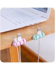 2 sztuk żel krzemionkowy półka stojak kolor kabel Winder organizator przechowywania uchwyt zestaw słuchawkowy drutu Wrap kabel p