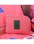 Pudełko podróżne do cyfrowej ładowarka kabla danych słuchawka przenośna gąbka z siatki torba power bank holder pudełko na kosmet