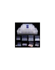 Przezroczyste 10/15/24 kratki do przechowywania pudełko typu Organizer Case Cajas Organizadora przechowywanie plastikowe pudełko