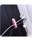 2 sztuk żel krzemionkowy półka stojak kolor kabel Winder organizator przechowywania uchwyt zestaw słuchawkowy drutu Wrap kabel p