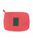 Pudełko podróżne do cyfrowej ładowarka kabla danych słuchawka przenośna gąbka z siatki torba power bank holder pudełko na kosmet