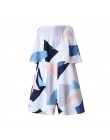 Styl boho Playsuit kwiatowy Print seksowne rampersy krótkie ogrodniczki Top Macacao Feminino kobiety ubrania w stylu casual, let