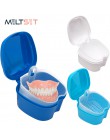 Pudełko typu Organizer do kąpieli dentystycznej Dental sztuczne zęby schowek z wiszącym pojemnikiem netto czyszczenie zębów sztu