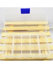 10 siatki regulowane przeźroczyste tworzywo sztuczne pudełko na małe przedmioty narzędzie jubilerskie pudełko koralik organizer 