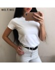 Wysokiej jakości 18 kolor S-3XL zwykły T Shirt kobiety bawełna elastyczny, w stylu Basic koszulki kobieta dorywczo bluzki z krót