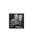 100 sztuk 30mm jasne okrągłe kapsułki w kształcie monet pieniądze/Pence przechowywania kapsułki etui na monety domu narzędzia og