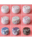 1 sztuk wielofunkcyjne Tinplate cukierki Box herbata z róży Pot w kształcie bębna Cookie Case Home Decor świąteczne zaopatrzenie