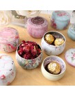1 sztuk wielofunkcyjne Tinplate cukierki Box herbata z róży Pot w kształcie bębna Cookie Case Home Decor świąteczne zaopatrzenie