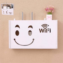 Bezprzewodowy Router wi-fi Box drewno-plastikowa półka ścienna wisząca wtyczka deska uchwyt schowek 3 rozmiar 9 styl organizator