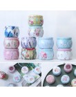 1 sztuk wielofunkcyjne Tinplate cukierki Box herbata z róży Pot w kształcie bębna Cookie Case Home Decor świąteczne zaopatrzenie