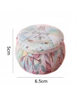 1 sztuk wielofunkcyjne Tinplate cukierki Box herbata z róży Pot w kształcie bębna Cookie Case Home Decor świąteczne zaopatrzenie