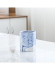 Nowoczesne porcelanowe organizery na kosmetyki pędzle na toaletkę do łazienki modne oryginalne