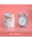 Nowoczesne porcelanowe organizery na kosmetyki pędzle na toaletkę do łazienki modne oryginalne