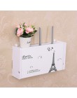 Bezprzewodowy Router wi-fi Box drewno-plastikowa półka ścienna wisząca wtyczka deska uchwyt schowek 3 rozmiar 9 styl organizator