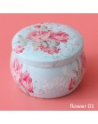 1 sztuk wielofunkcyjne Tinplate cukierki Box herbata z róży Pot w kształcie bębna Cookie Case Home Decor świąteczne zaopatrzenie
