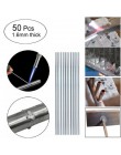 100/500pcs drut spawalniczy przechowywanie 1.6mm/2mm * 50cm niskotemperaturowy aluminiowy drut spawalniczy schowek duża pojemnoś