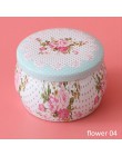 1 sztuk wielofunkcyjne Tinplate cukierki Box herbata z róży Pot w kształcie bębna Cookie Case Home Decor świąteczne zaopatrzenie