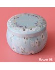 1 sztuk wielofunkcyjne Tinplate cukierki Box herbata z róży Pot w kształcie bębna Cookie Case Home Decor świąteczne zaopatrzenie