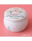 1 sztuk wielofunkcyjne Tinplate cukierki Box herbata z róży Pot w kształcie bębna Cookie Case Home Decor świąteczne zaopatrzenie