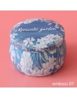1 sztuk wielofunkcyjne Tinplate cukierki Box herbata z róży Pot w kształcie bębna Cookie Case Home Decor świąteczne zaopatrzenie